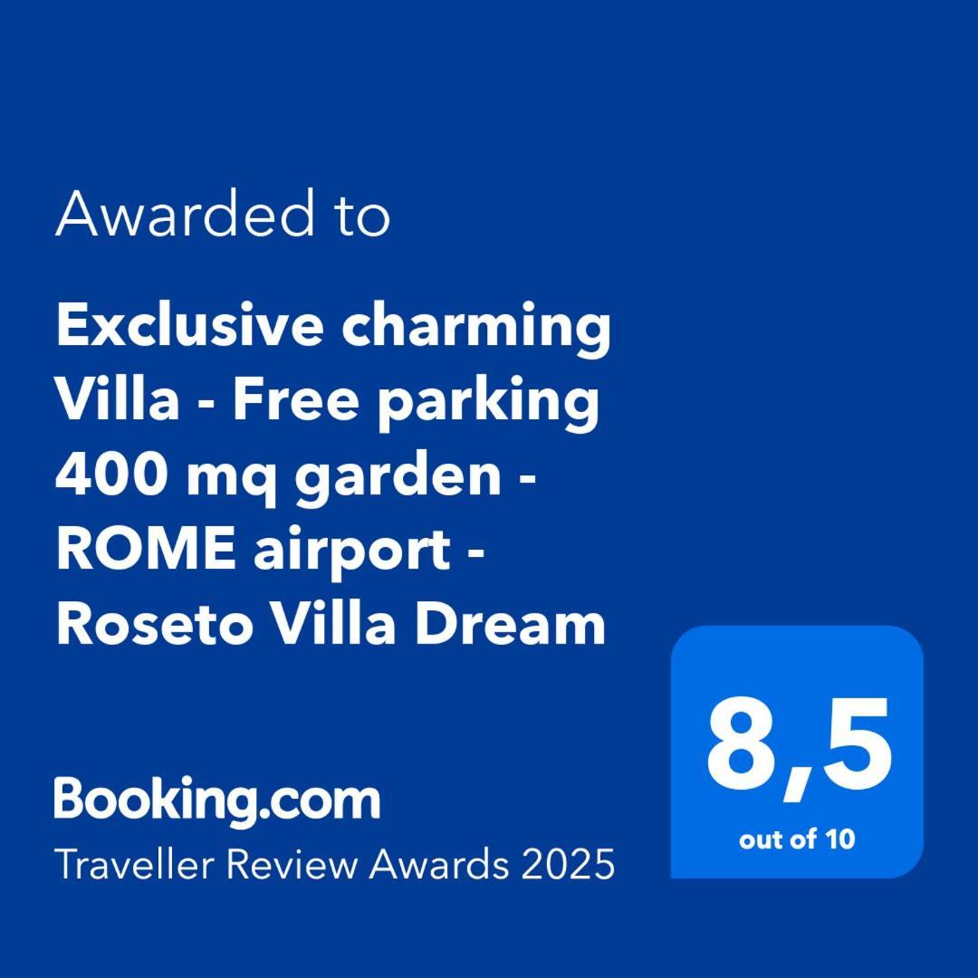 Exclusive Charming Villa - Free Parking 400 Mq Garden - Rome Airport - Roseto Villa Dream Fregenae Exterior photo